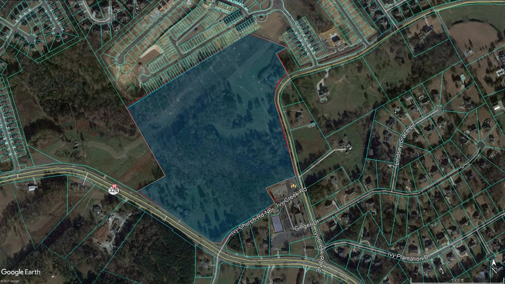 Aerial view of Gravel Springs II
