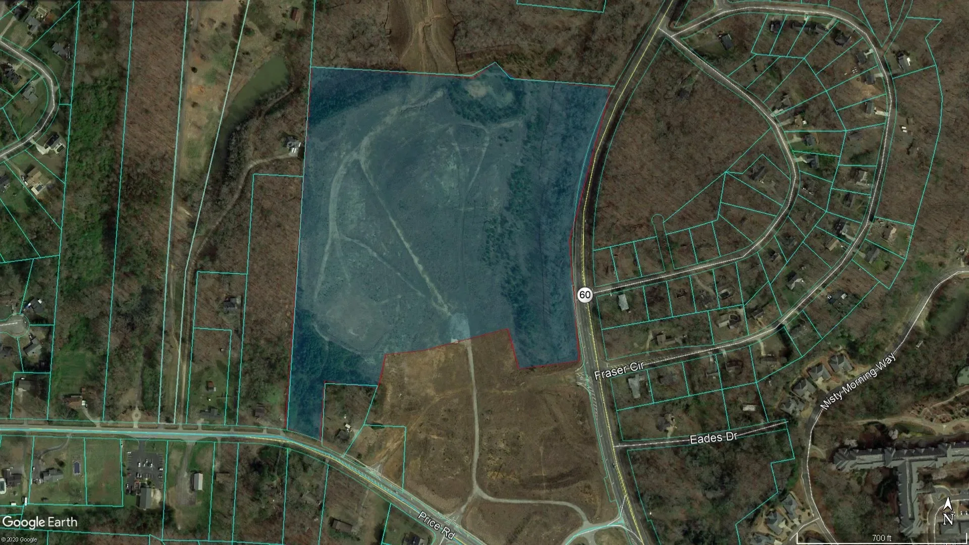 Aerial view of Riverbrook Village
