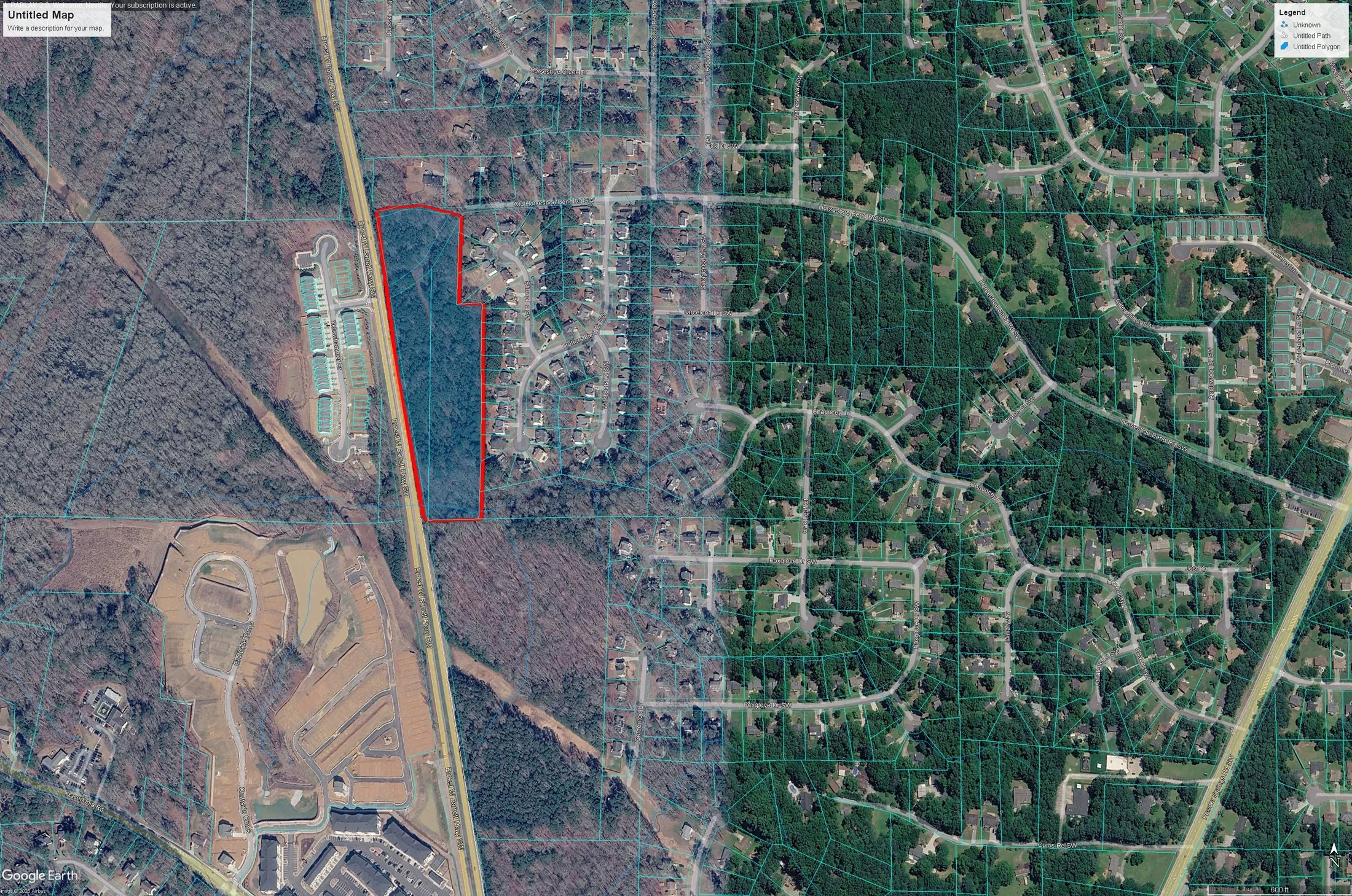 Aerial view of Somerset at Barrett