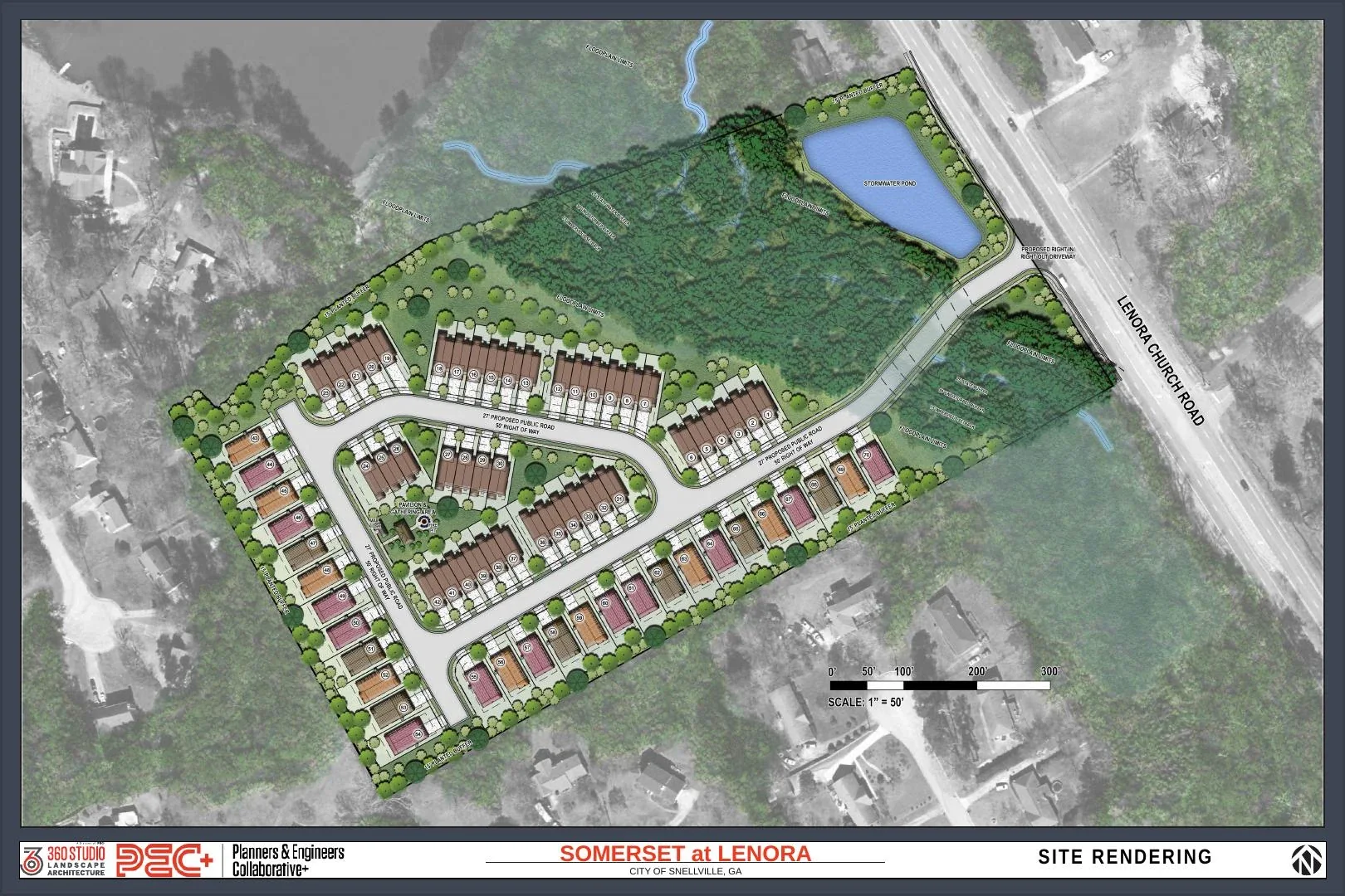 Site plan for Somerset at Lenora