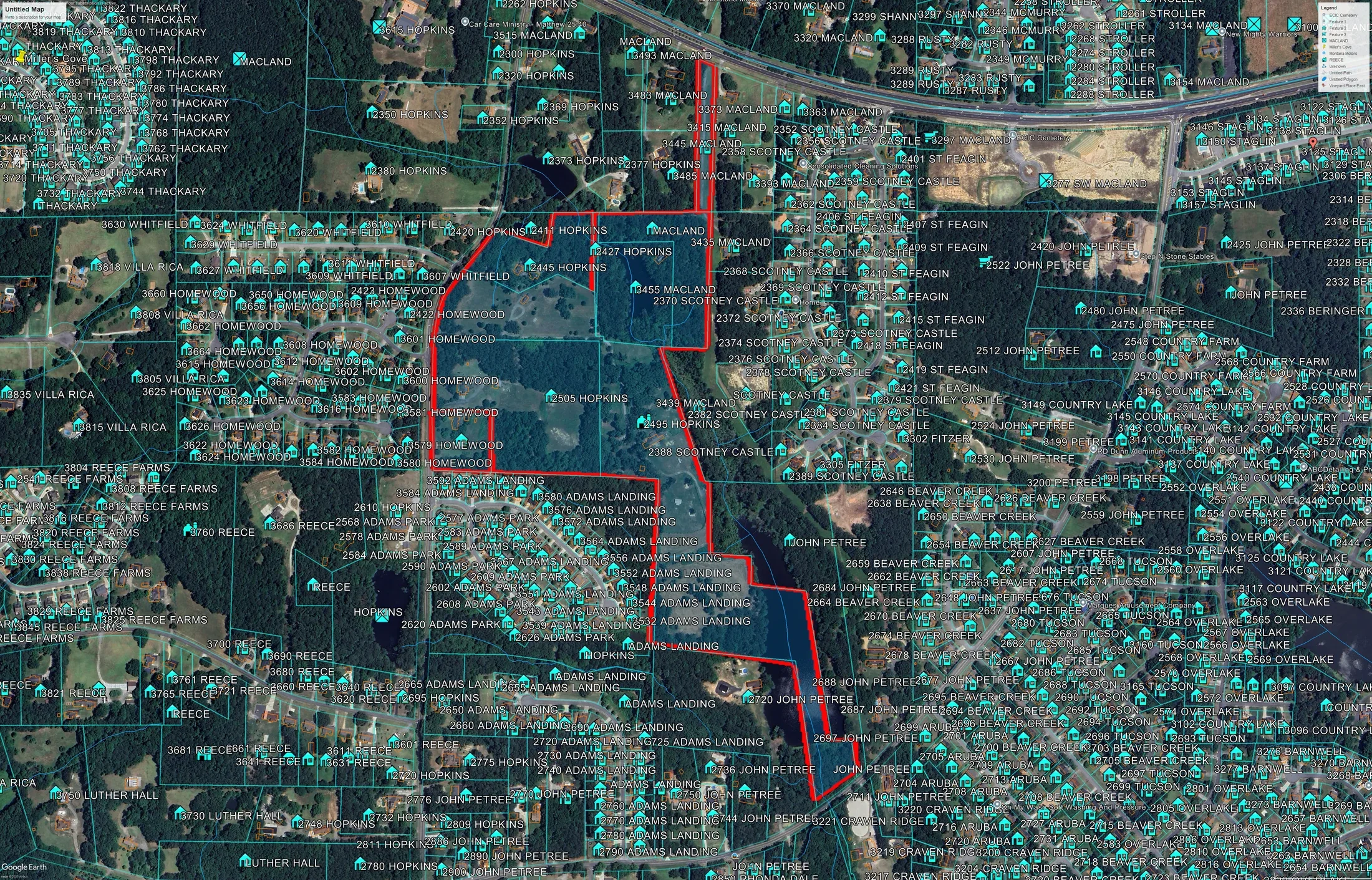 Aerial view of Somerset at Macland